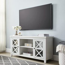 White Colton Rectangular Tv Stand, For Tvs Up To 55&quot;. - £171.82 GBP
