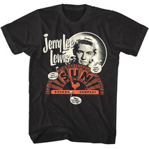 Jerry Lee Lewis Song Titles Men&#39;s T Shirt Sun Records Great Balls of Fire Label - £20.71 GBP+