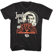 Jerry Lee Lewis Song Titles Men&#39;s T Shirt Sun Records Great Balls of Fire Label - £22.05 GBP+