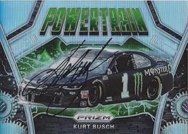 Autographed Kurt Busch 2020 Panini Prizm Powertrain Rare Prizm (#1 Monster Team) - £28.43 GBP