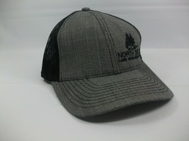 North Delta Hat Gray Black Hook Loop Trucker Cap - $14.17