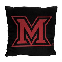 Miami Ohio OFFICIAL NCAA &quot;Invert&quot; Woven Pillow; 20&quot; x 20&quot; - $46.53 CAD