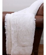 THRO Home ~ Faux Fur Throw ~ Decorative W/Micro-Mink Back ~ 50&quot; x 60&quot; ~ ... - £29.43 GBP