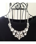 16&quot; Nickel Free Statement Necklace Flower Hearts NWT  Mothers Day - £19.11 GBP