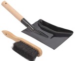 Coal Shovel And Hearth Brush Set Made Of Natural Wood And Coco Bristles,... - $34.99