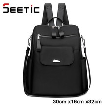 SEETIC Women Multifunction Backpack Waterproof Shoulder Bag Female Large Capacit - £31.11 GBP