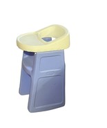 Vintage Little Tikes Blue &amp; Cream Plastic Doll High Chair - $38.40