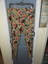 LuLaRoe Beige Leggings W/Santa, Letters to Santa,&amp; Presents Size TC2 Women&#39;s EUC - £22.22 GBP