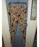 LuLaRoe Beige Leggings W/Santa, Letters to Santa,&amp; Presents Size TC2 Wom... - €28,95 EUR