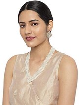 Embellished With Pearls Statement Necklace Set Women Kundan Jewelry Set - £19.93 GBP