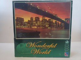 Wonderful World Manhattan Skyline 1000 Piece Jigsaw Puzzle 28.75&quot; x 19.125&quot; - $18.69