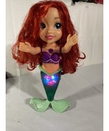 Disney Little Mermaid Colors of the Sea Ariel 14&quot; Doll Talks Sings Light... - £19.18 GBP