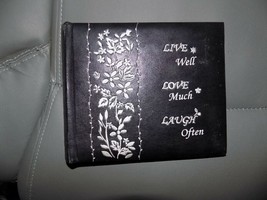 Live Well Love Much Laugh Often Album 6in x 4 in format NEW - $16.06