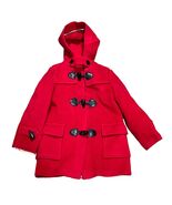 Burberry Red Wool Toggle Coat Unisex Size 6 Kids - $2,621.48 MXN