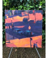 SUSAN COOK Original ABSTRACT MODERN IMPRESSIONIST STREET SCENE CUBIST SU... - €824,50 EUR
