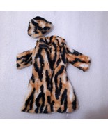 Vintage Maddie Mod FAUX FUR Coat Jacket hat Hong Kong cheetah Barbie clone - £32.59 GBP