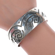 6.75&quot; Rosco Scott Navajo Stering silver cuff bracelet - £197.84 GBP