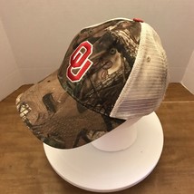 OU Oklahoma University Sooners Camo Camouflage Hat Cap Mesh Back Snapback - £8.50 GBP