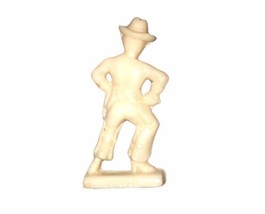 Vintage Toy Hard Plastic Cowboy Figure White - $13.88