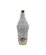 DECORATIVE BOTTLES, SCULPTURAL Fish Vase, Ceramic Bottles With Cork Stopper - £145.33 GBP