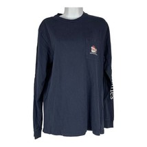 Vineyard Vines Merry Christmas 2017 Navy Long Sleeve Tee Shirt S 100% Co... - £17.93 GBP