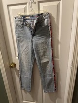 Anthropologie Pilcro Jeans Size 28X29 Ribbon Cross Arrow Tuxedo Style Li... - $14.01