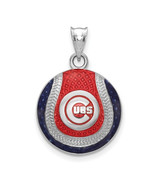 SS Chicago Cubs in Circle Enameled Baseball Pendant - $165.67 CAD