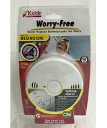 Kidde Worry-Free Bedroom Sealed Power Smoke Talking 10 Year Life Alarm P... - £19.66 GBP