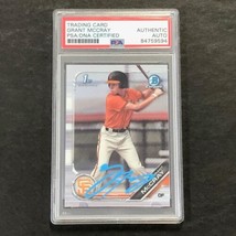 2019 Bowman #BDC-4 Grant McCray Signed Card PSA Slabbed Auto Giants - £103.60 GBP