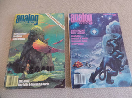 2 Analog Science Fiction w George Martin 2 parts; Asimov;  Jan &amp; Feb 1980 VG - £11.74 GBP
