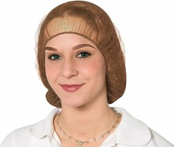 Disposable Nylon Hair Nets 22&quot; - Pack of 1440 Light Brown Invisible - £138.67 GBP