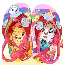 Flip Flops Beach Sandals Paw Patrol Skye Everest Pink Toddler Girl Size 7 8 New - £4.59 GBP