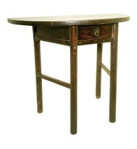 Antique Chinese Ming Half Moon Table (3397), Circa 1800-1849 - £595.55 GBP