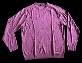 Hart Schaffner Marx Merino Wool Sweater Long Sleeve Purple L Large - $372.18 MXN