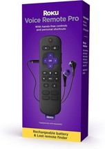 Roku Voice Remote Pro | Rechargeable voice remote with TV controls, lost remote - £31.92 GBP