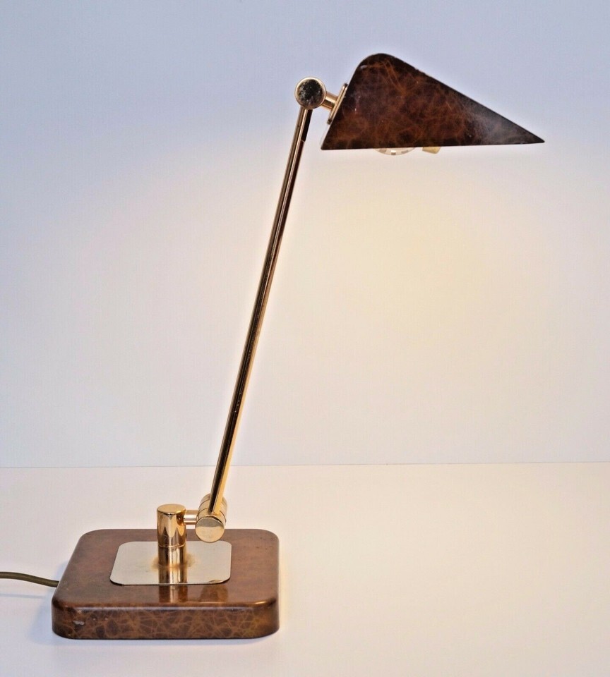 Hillebrand 80s Vintage Desk Design Desk Light Croco Look-
show original title... Item image 2