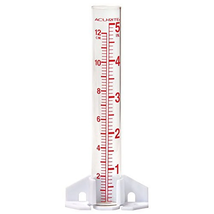 5-Inch Capacity Glass Rain Gauge - Clear - $15.28
