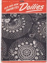 Booklet 1944 Clark&#39;s No 217 Doilies Old New Favorites - $3.96