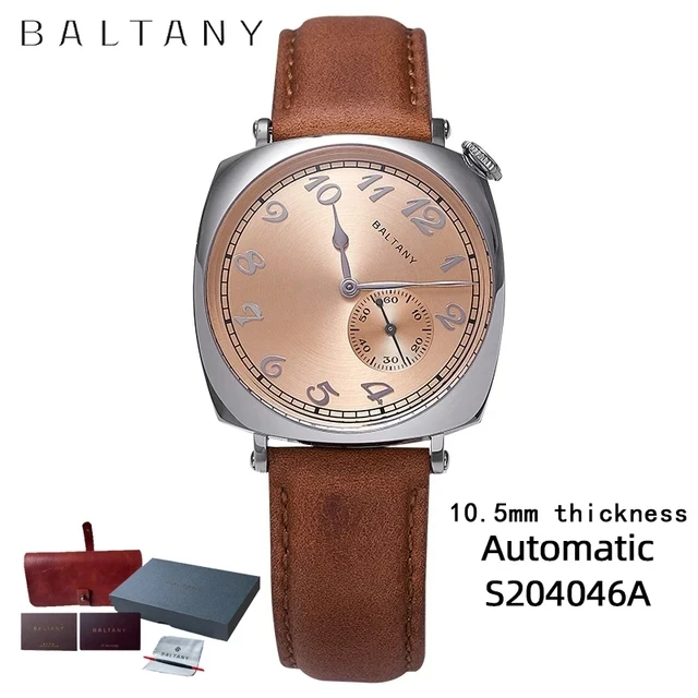 1921 Classic Men&#39;s Automatic Mechanical Watch Luxury Sapphire Leather Wa... - $381.74