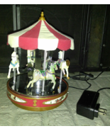 Mr. Christmas Grand Carousel Lights/Music works &quot;Check Video&quot; - $18.81