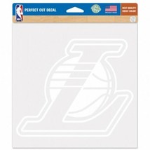 Los Angeles Lakers NBA 8&quot;x 8&quot; Perfect Die Cut Decal Sticker Team White L... - £7.44 GBP