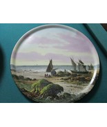 ANTIQUE SARREGUEMINES FRANCE PLATTER WALL PLAQUE 13 1/2&quot; - €169,72 EUR