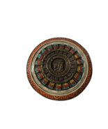 Sun Stone Mayan Aztec Ceramic Hanging Wall Plaque Calendar Sun 8&quot; Diameter - £19.11 GBP