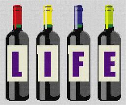Pepita Needlepoint kit: Life Wine Bottles, 12&quot; x 10&quot; - £67.67 GBP+