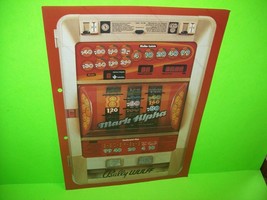 Mark Alpha Original GERMAN Text Slot Machine Promo Sticker Decal - $27.78
