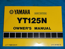 1985 85 YAMAHA YT125 YT 125 SHOP SERVICE REPAIR MANUAL - £18.83 GBP