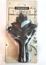 Cambria Premier Curtain Rod Finials Pair Decorative Window Hardware 1.25... - $375.11 MXN