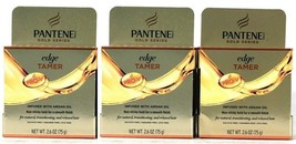 (3) Pantene Pro V Gold Series Edge Tamer Infused With Argan Oil 2.6 Fl Oz - £15.49 GBP