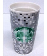 STARBUCKS COFFEE CO. RODARTE Pixel Double Wall Ceramic Travel Tumbler 12... - £48.91 GBP