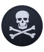 Tru-Spec PVC Jolly Roger Morale Patch 2 Inches Black and Gray 6788000 - $17.23 CAD